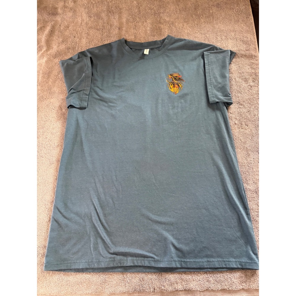 Chicyea Memento Mori Plague Doctor Graphic TShirt Gray Mens Large L Short Sleeve